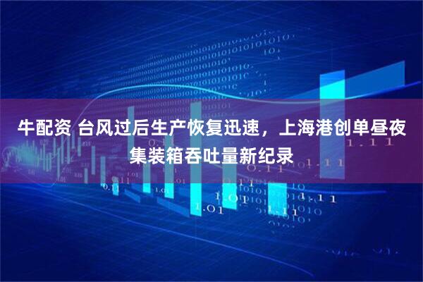 牛配资 台风过后生产恢复迅速，上海港创单昼夜集装箱吞吐量新纪录